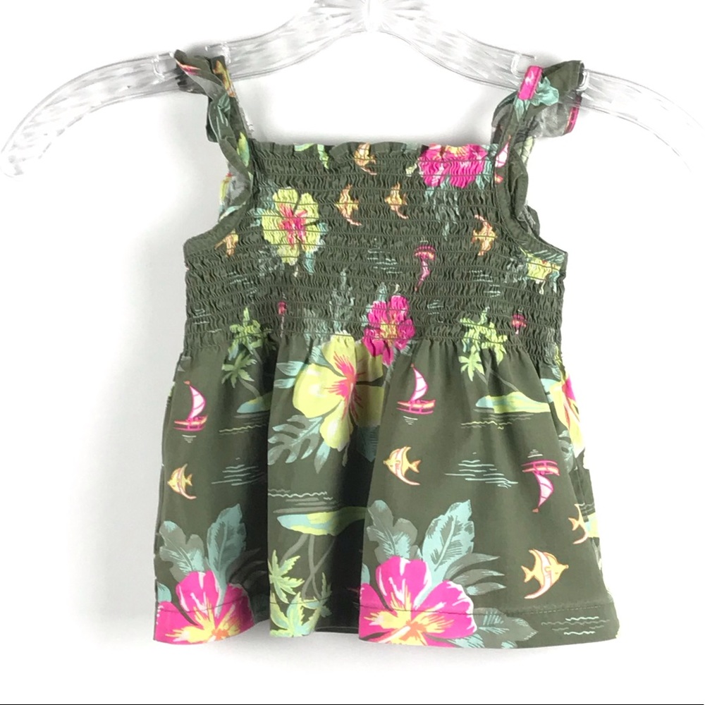 Carter’s Army Green floral sundress/top.